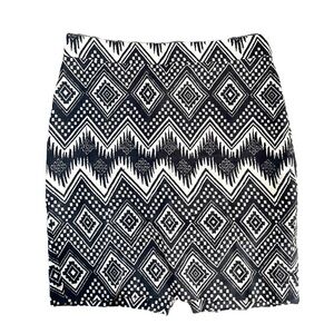 J.Crew‎ Aztec Pencil Skirt 0P
